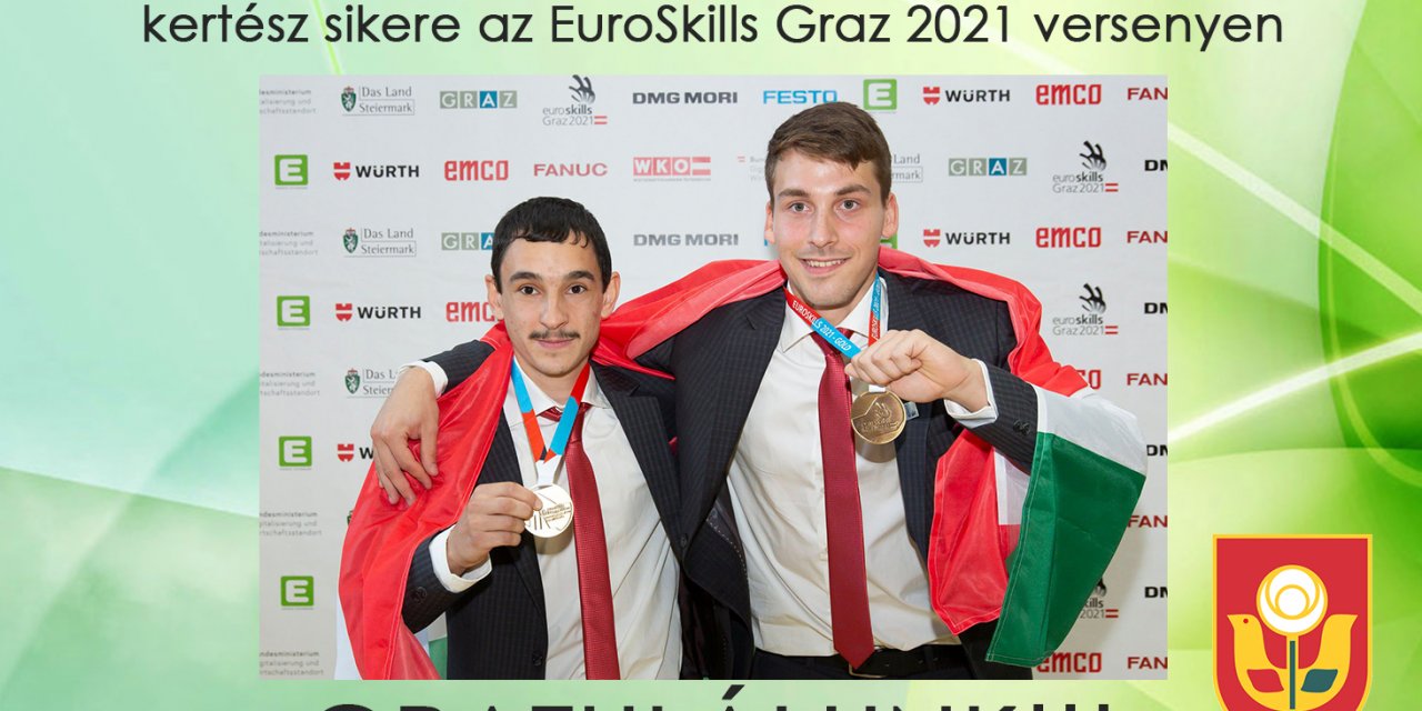 A Kisalföldi ASzC Herman Technikum diákjainak újabb kertész sikere EuroSkills – Graz 2021 verseny