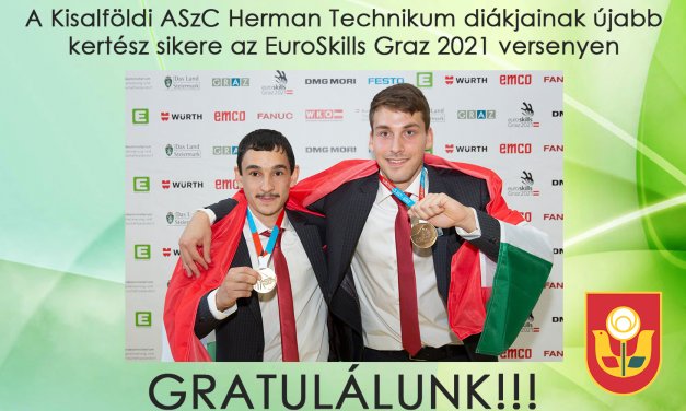 A Kisalföldi ASzC Herman Technikum diákjainak újabb kertész sikere EuroSkills – Graz 2021 verseny